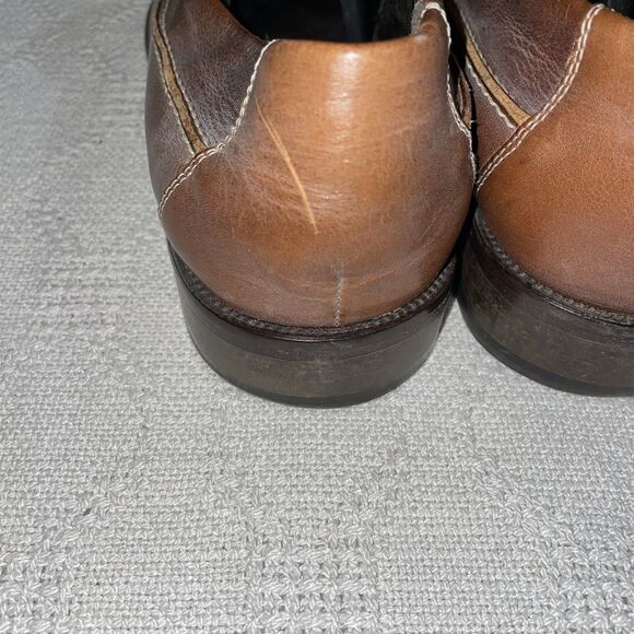 Donald Pliner Italy Men’s Dress Loafers Size 10 M Brown Leather Going out Party - Picture 11 of 12